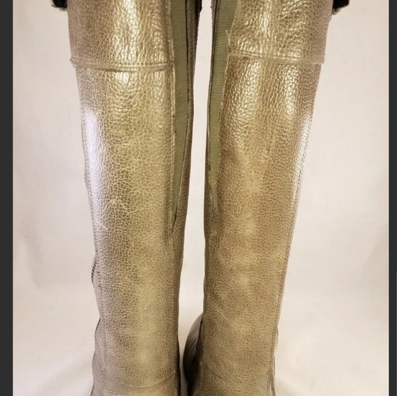 ENZO ANGIOLINI ZAYRA WOMAN BOOTS RIDING TALL EQUESTRIAN GRAY LEATHER SIZE 8.5 M - Picture 7 of 9